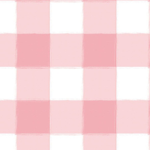 Large Perfect Pink Buffalo Check Plaid wallpaper - sugarfresh - Spoonflower