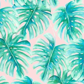 Hd Wallpaper Palm Trees Blue Pink Sky Sunset