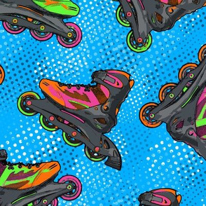 roller skate fabric, wallpaper & gift wrap - Spoonflower