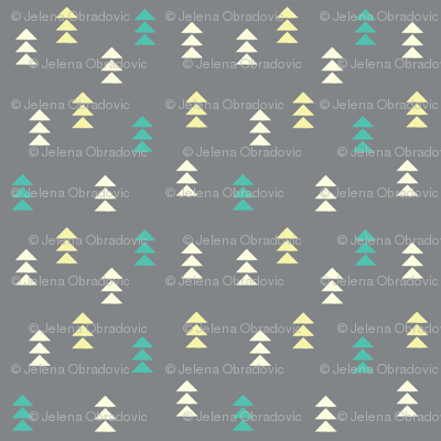 Geometric triangles wallpaper - bluelela - Spoonflower