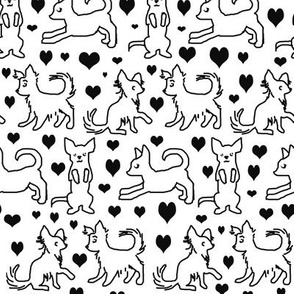 Tissu Chihuahua Papier Peint Emballage Cadeau Spoonflower