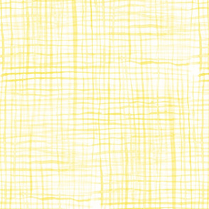 YELLOW CHECKS watercolor - Spoonflower