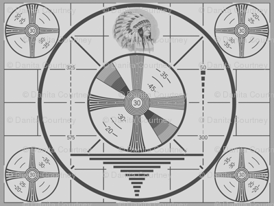 Dean's Vintage TV Test Pattern ~ Large fabric - midcoast_miscellany ...