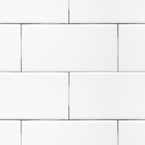 Subway tile wallpaper - littlerhodydesign - Spoonflower