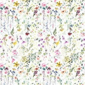 Wildflower Fabric Wallpaper Home Decor Spoonflower