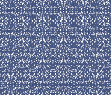 Vintage Belle - Delph fabric - jodiebarker - Spoonflower