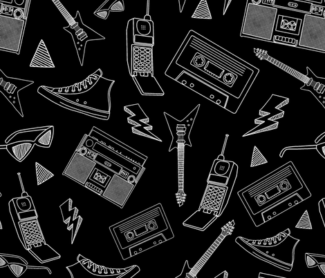 black and white total 90s