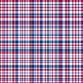 Red White And Blue Plaid Spoonflower Orange blue gray check plaid seamless pattern vector. fabric by the yard red white and blue plaid