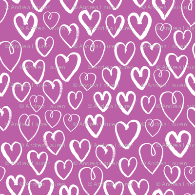 hearts // heart love purple hearts cute valentines love fabric love hearts purple hearts pattern ...