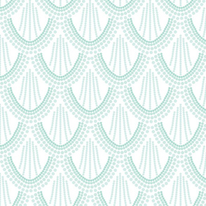 ombre mermaid scales // aqua