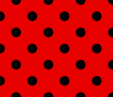 Ladybug spots wallpaper - designingdreamer - Spoonflower