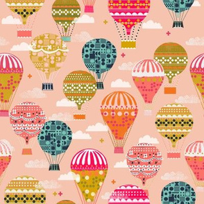hot air balloon fabric, wallpaper & home decor - Spoonflower