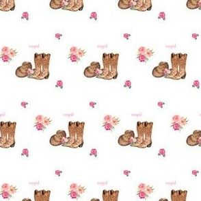 botas vaqueras con flores