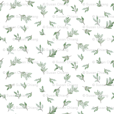 Watercolor Sage fabric - susanchiang - Spoonflower