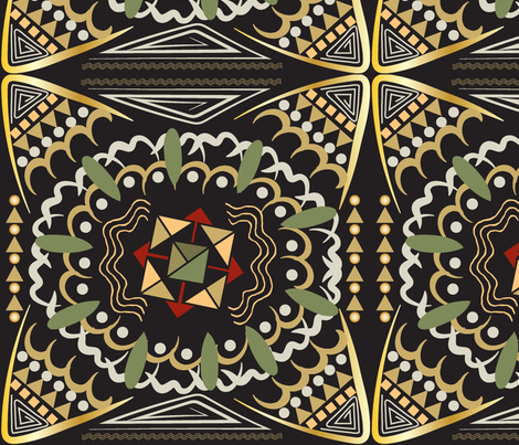 African inspired geometric pattern fabric - applebutterpattycake ...