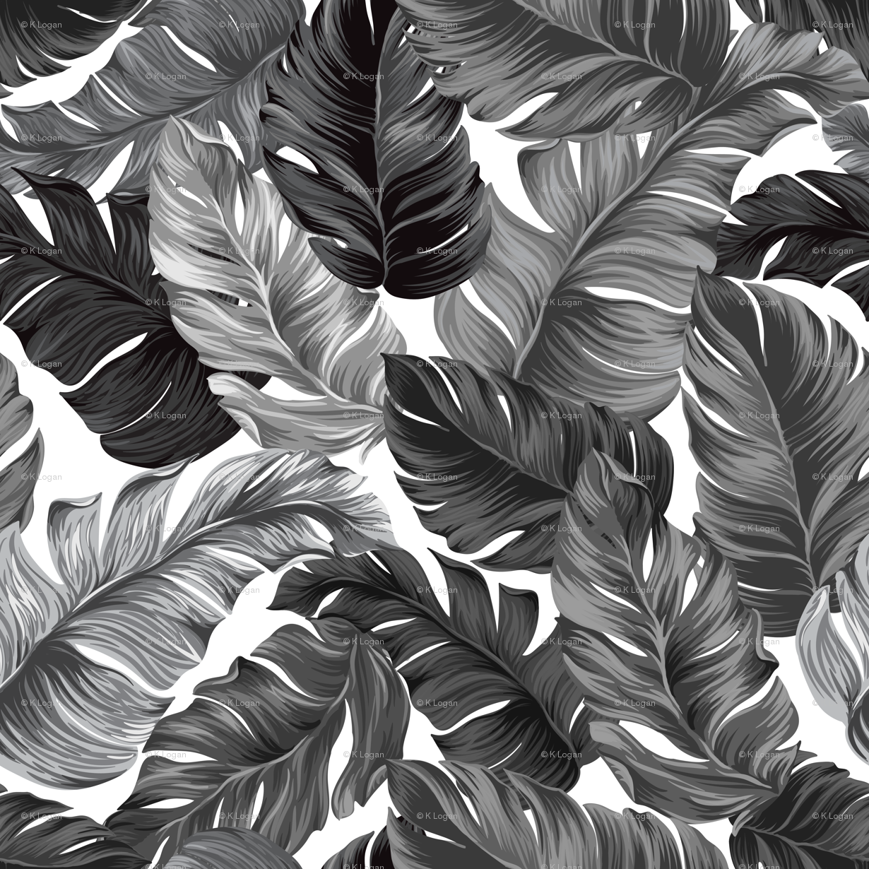 Black And White Banana Leaf Wallpaper Zerkalovulcan