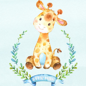 Little Man Giraffe 27 Inch Spoonflower