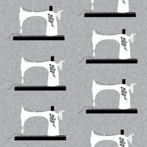 sewing machine crafting seamstress retro | Spoonflower