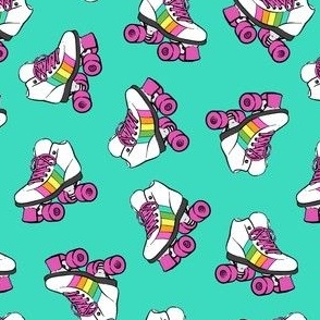 roller skate fabric, wallpaper & home decor - Spoonflower