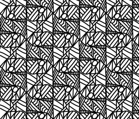 mirrored halfdrop triangles template fabric suziedesign spoonflower