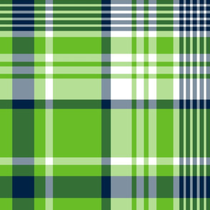 lime and navy fabric, wallpaper & home decor - Spoonflower