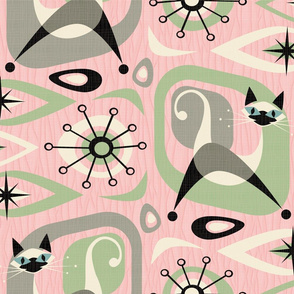 Katzen Stoffe Tapete Geschenkpapier Spoonflower