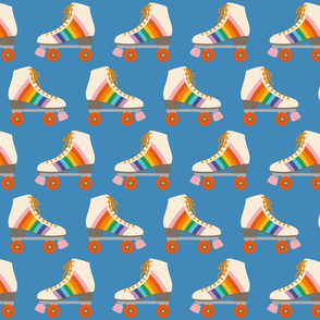 roller skate fabric, wallpaper & home decor - Spoonflower