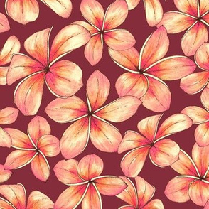 burgundy fabric, wallpaper & home decor - Spoonflower