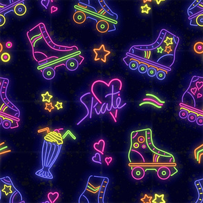 roller skate fabric, wallpaper & home decor - Spoonflower