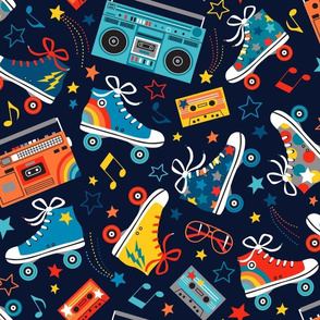 roller skate fabric, wallpaper & home decor - Spoonflower