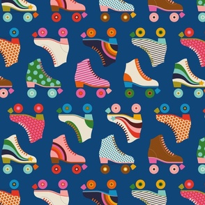 roller skate fabric, wallpaper & home decor - Spoonflower
