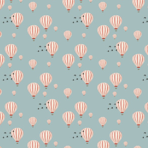hot air balloon fabric, wallpaper & home decor - Spoonflower