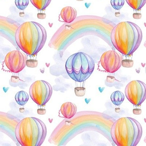 hot air balloon fabric, wallpaper & home decor - Spoonflower