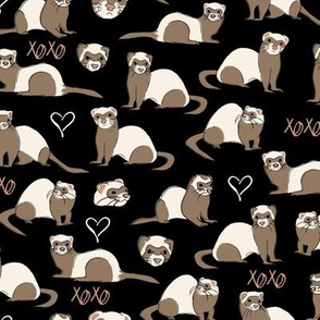 ferret fabric, wallpaper & home decor - Spoonflower