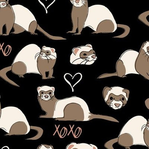 ferret fabric, wallpaper & home decor - Spoonflower