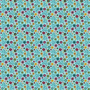 Small Scale Keep Your Bans Off My Body Pro Choice Awareness Retro Floral