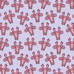 My body my uterus - women empowerment controversial vagina FY print pink on lilac purple