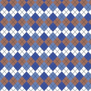 Small scale // Reworked argyle check // | Spoonflower