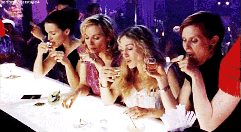 sex-and-the-city-doing-shots.gif