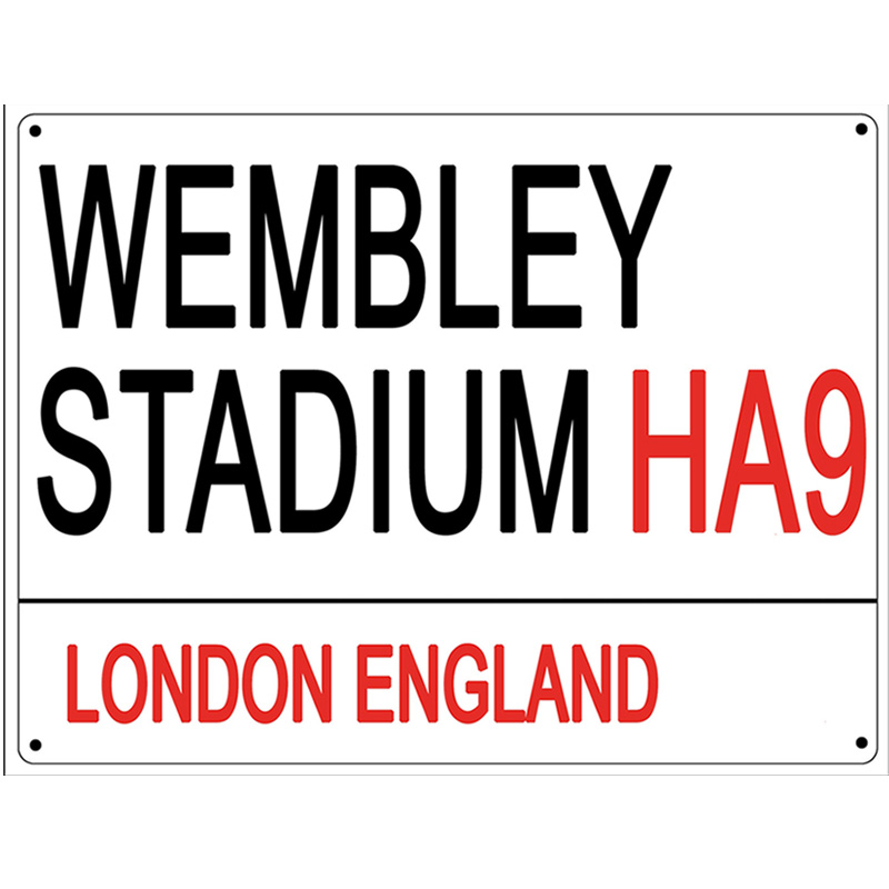 Wembley Metal Wall Sign SportingGifts