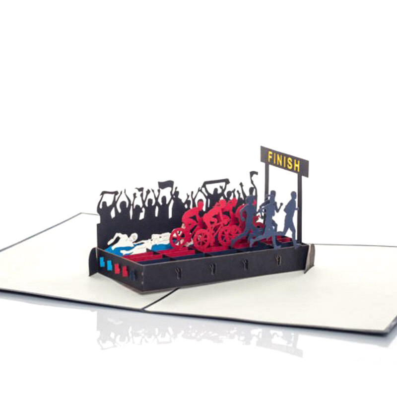 Triathlon PopUp Card SportingGifts