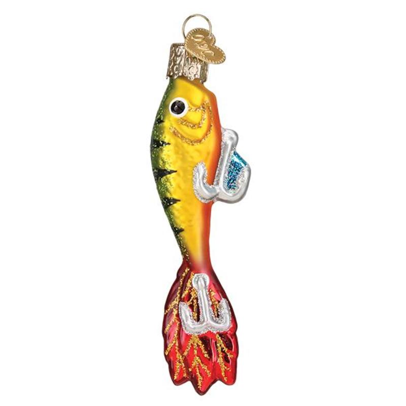 Fishing Lure Glass Christmas Bauble SportingGifts