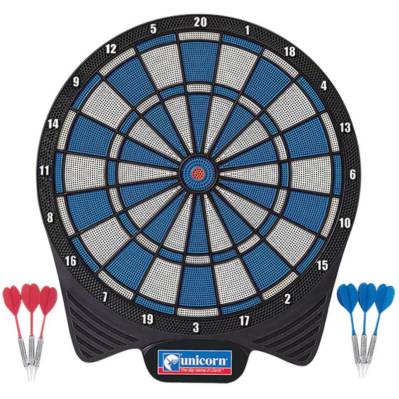 Unicorn Soft Tip Dartboard inc 2 Sets of Darts Sporting Gifts
