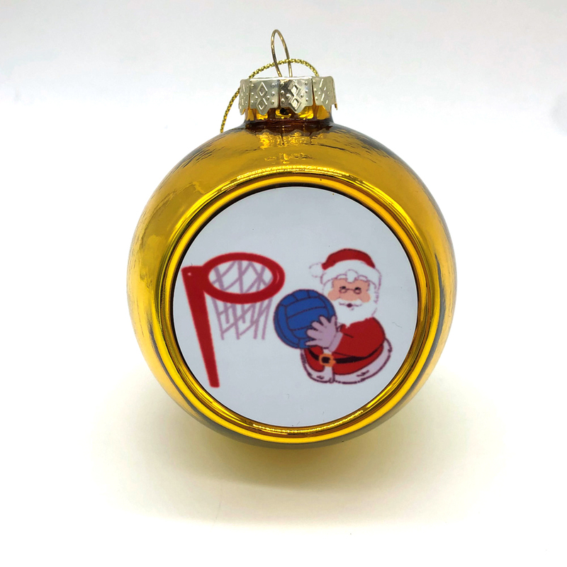 Christmas Netball Bauble Gold SportingGifts