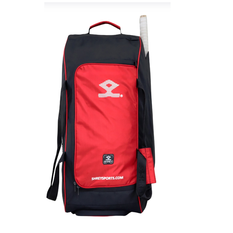 Shrey Ranger Cricket Wheelie Bag Black/Red SportingBilly