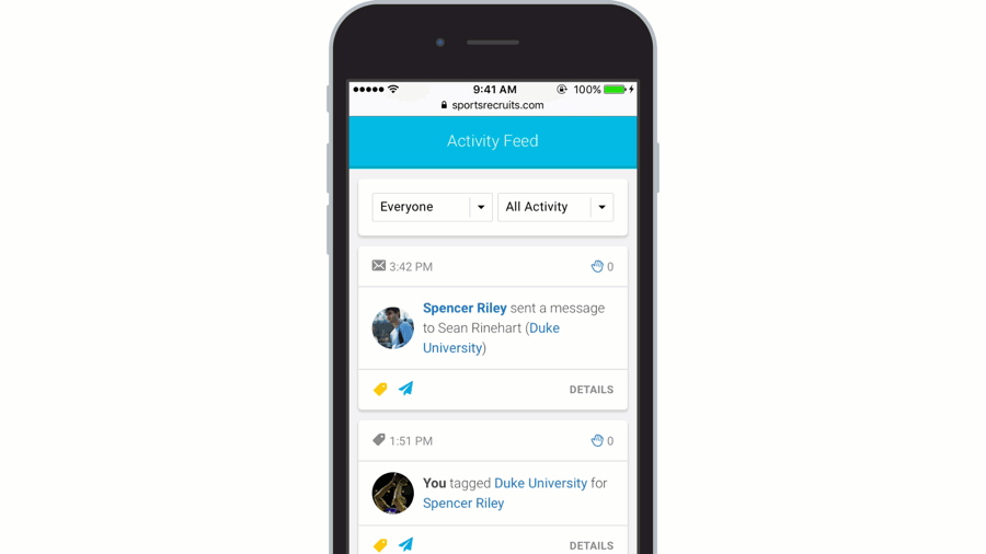 sportsrecruits-activity-feed