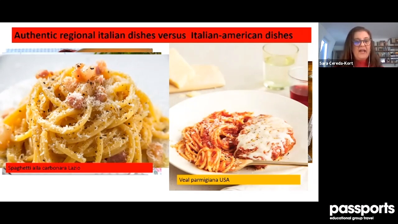Authentic Italian Cuisine — Passports Tour Director lecture