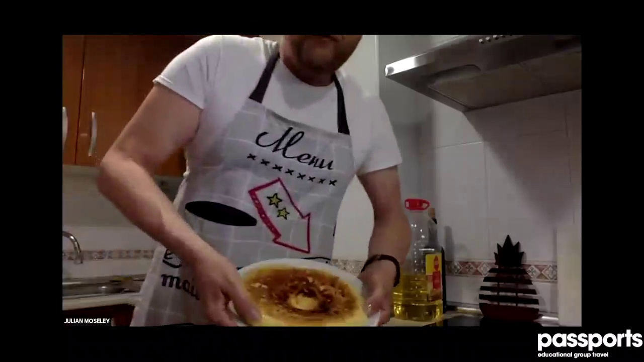 Spanish Tortilla Cooking Lesson — Passports Tour Director lecture