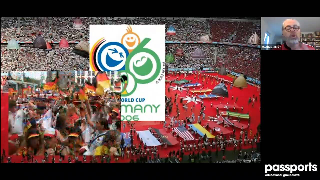 „König Fußball regiert die Welt!“ King soccer rules the world! — Passports Tour Director lecture