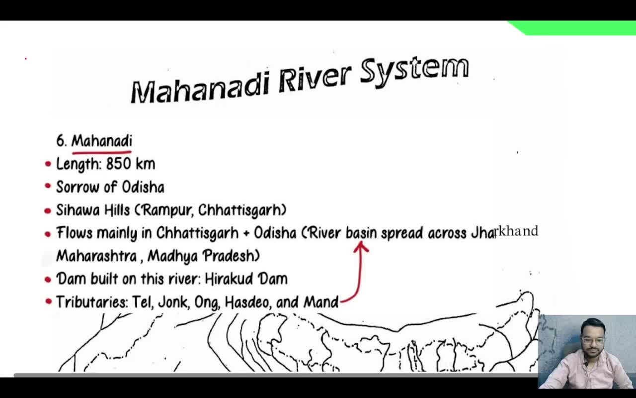 MAHANADI, GODAVARI, KRISHNA AND BRAHMAPUTRA RIVER SYSTEM